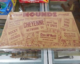1960's Peter Paul Mounds Box with Television Advertisements