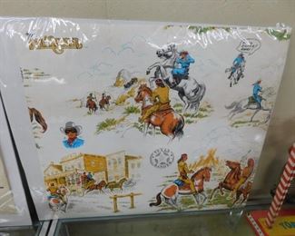 Sample Piece of Vintage Lone Ranger Wall Paper