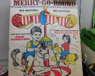 Rare Marx Actionland Merry Go Round(Sealed/Came From Marx Factory Auction)