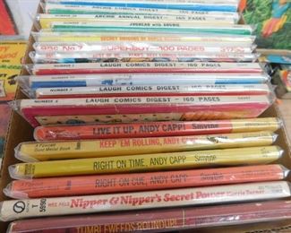 Collection of Jughead, Archie, Laugh Comic Digest, Andy Capp and Superhero Books