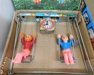 Sawah Jhaola Tin Swing Set with Rubber Figures(Windup Made in India)