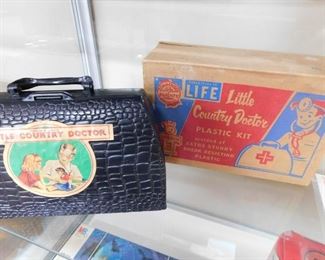 1950's Little Country Doctor Medical Bag with Box