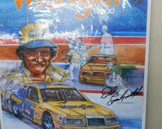 Vintage Dale Earnhardt Wrangler Poster