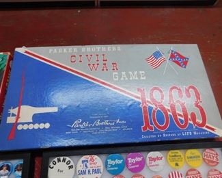 Parker Brothers Civil War Board Game 1863