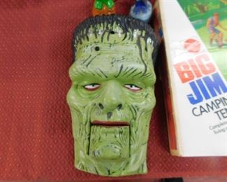 Large Frankenstein Monster Head(Talks with Moving Mouth)