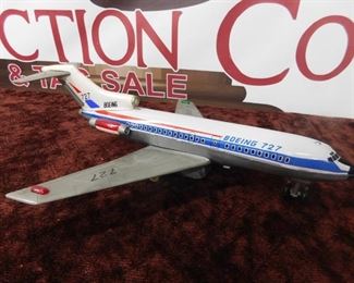 Battery Operated Boeing 727 Jet Plane(Plastic and Tin)