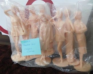 Complete Set of 1960's Marx Campus Cuties