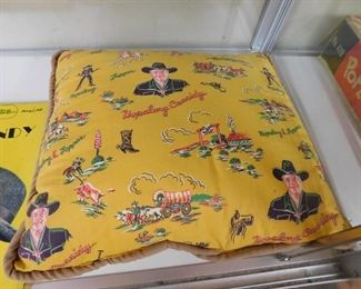 Old Hopalong Cassidy Pillow(Nice Condition)