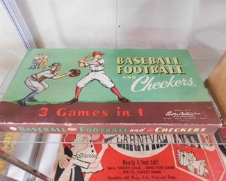Parker Brothers Boxed 3 Games in 1(Baseball, Football and Checkers)