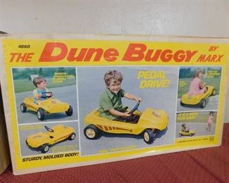 Marx Peddle Drive Dune Buggy(Never Opened/ Came From Marx Factory Auction)