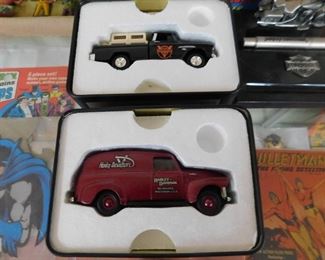 Harley Davidson Die Cast Banks in Tins