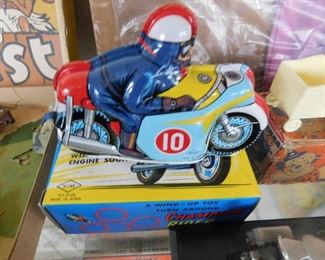 Made in Japan Tin Windup Champion Racer(MIB)