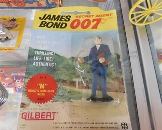 Gilbert James Bond "M" Figure on Card