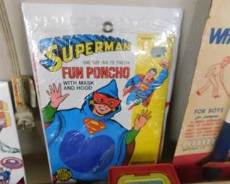 1976 Superman Fun Poncho with Mask and Hood