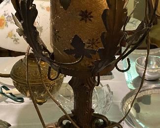Antique Clock Lamp Works!!