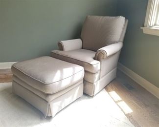 Chair & Ottoman $95