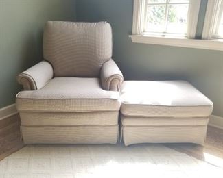 Chair & Ottoman $95