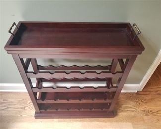 Wine Rack with Removable Tray $65