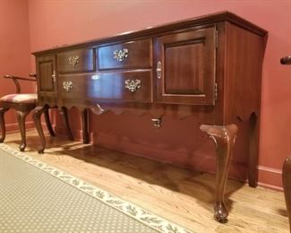 Ethan Allen Georgian Court Buffet with High Legs $600