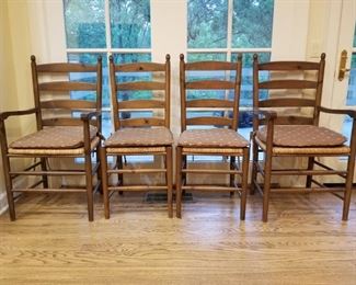 Set of Four Chairs (two with arms & two without) $150