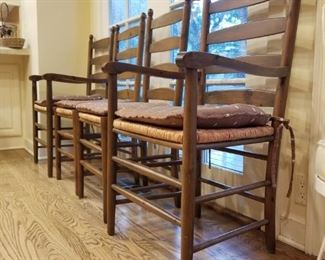 Set of Four Chairs (two with arms & two without) $150