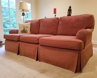 Red Checkered Couch $125