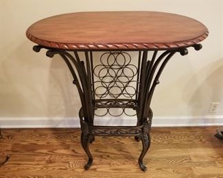 Pub Table with Wine Rack $100