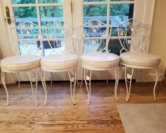 Set of Four Iron Garden Chairs $100