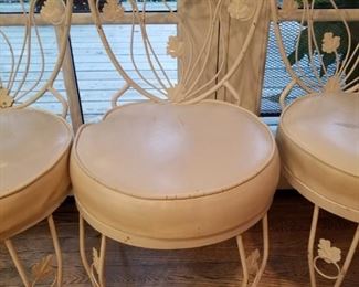 Set of Four Iron Garden Chairs $100