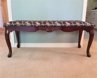 Bench with Upholstered Seat $75