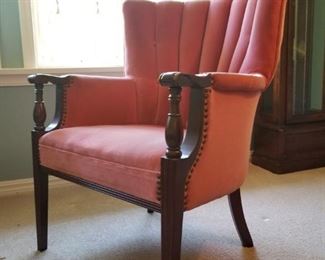 Rose Velvet Armchair $95