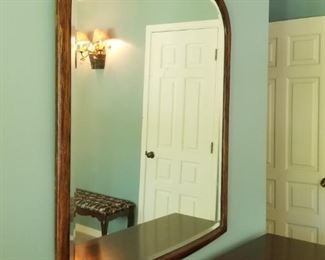 Antique Oak Mirror $50