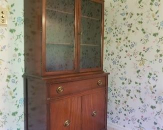 Mahogany China Cabinet $100