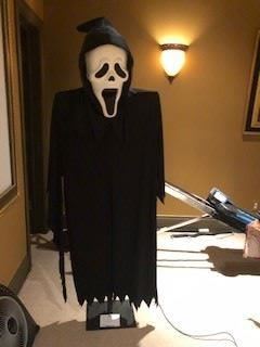 Screen used Scream costume. COA. Great for Halloween or Home Theater