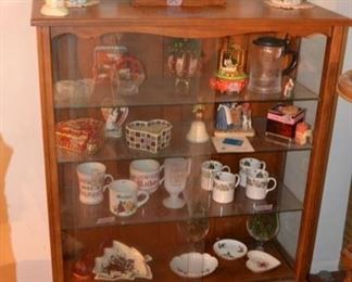 PLL #1 Curio - Glass Shelves & Sliding Glass Doors @ $85