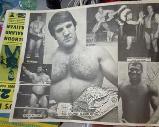 PLL #39  Wrestling Poster  - Ivan Putski, Bruno Sammartino, Pending Purchase  - appointments to view on June 11th 