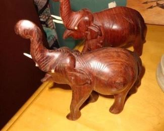 PLL #106  Carved Elephants $10 Pair