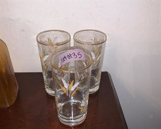 PLL #293 Gold Rim Glasses $5 Set of 3