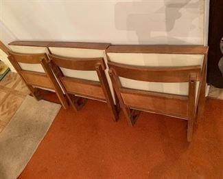  PLL #348 Vintage Wood Folding Chairs $10 Each