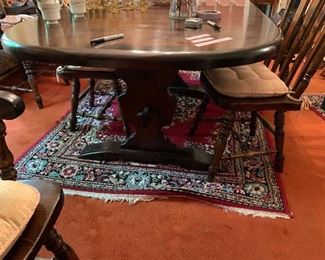 PLL #357 Table, 2 leaves & 6 Chairs $225 Set