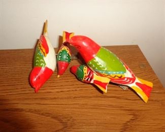 PLL #525 Carved Wood Birds $15