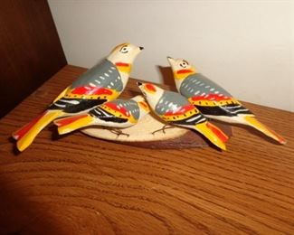 PLL #526 Carved Wood Birds $15