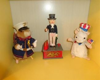  PLL #662 Patriotic Hamsters $5 Each 
PLL #663 Uncle Sam Bank $10 (bank is plastic)