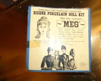 PLL #808  Bisque Porcelain Doll Kit "Meg" @ $15 