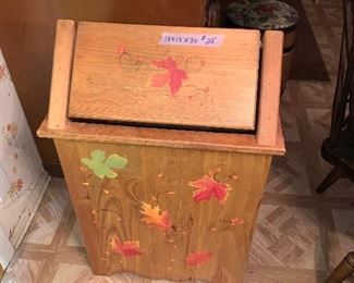 PLL #499 Wood Garbage Can @ $25 