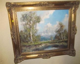 501 Oil painting, $300