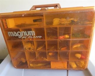 fishing tackle box and tackle