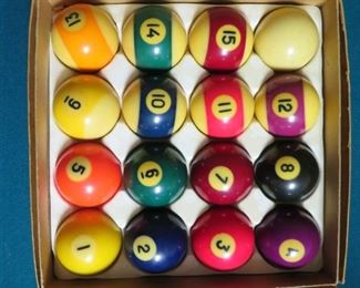 vintage pool balls