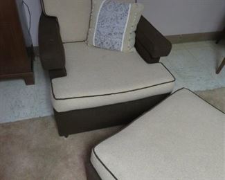 MCM chair and ottoman