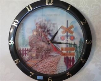 Lionel train clock